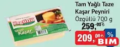 ÖZGÜLLÜ TAM YAĞLI TAZE KAŞAR PEYNİRİ 700 G